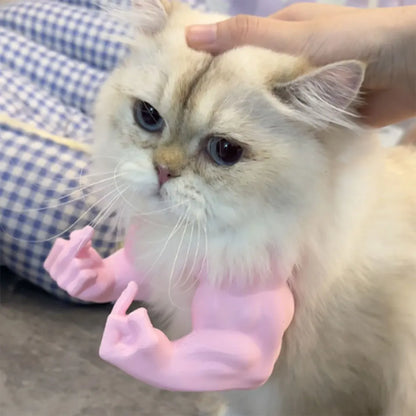 Cat Muscle Arm 3D Printed Creative Giant Arm Cat Funny Arm Pet Cosplay Costume Accessories for Halloween Birthday Party Supplies