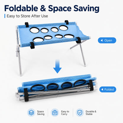 2-in-1 Foldable Pet Grooming Station – Bathing, Nail Trimming & Everyday Grooming for Small Pets